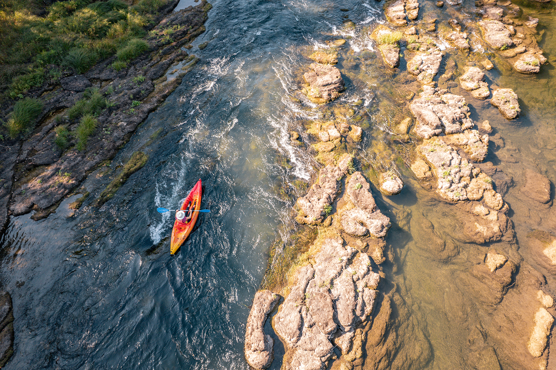 Parcours long en canoë sur le Tarn avec rapides et sensations fortes