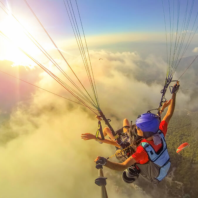 Baptême de parapente au-dessus du Tarn et des Grands Causses